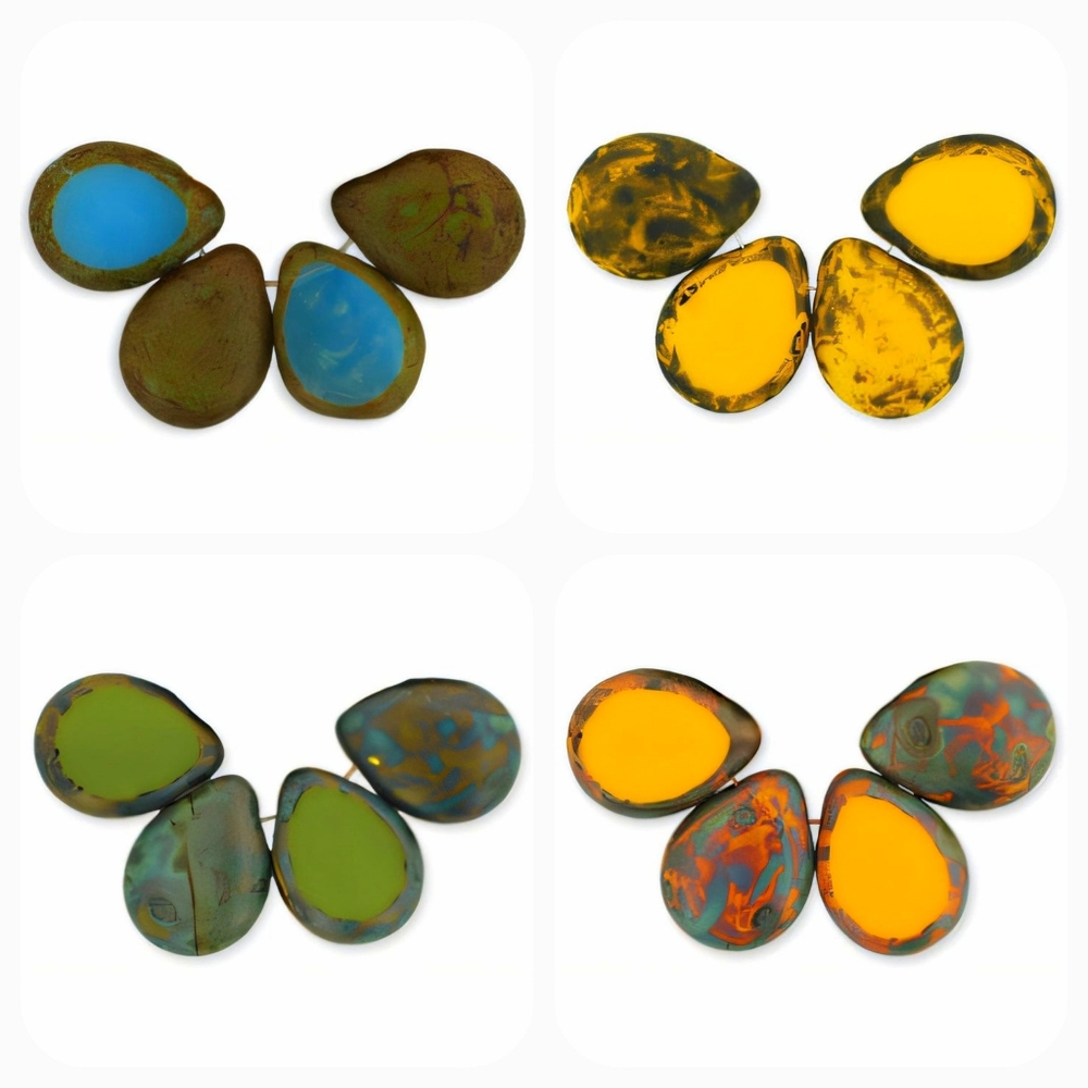 Czech Polished Drop Beads For Jewelry Making